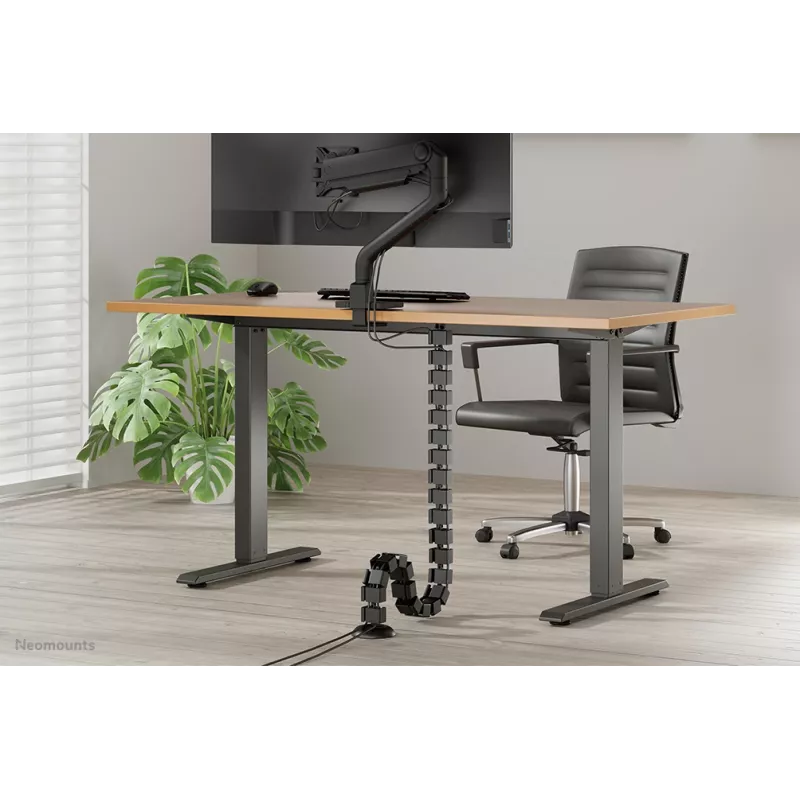 Organizador de espiral para cables Neomounts ADS06-130BL atornillado, negro, segmentos de 130 mm