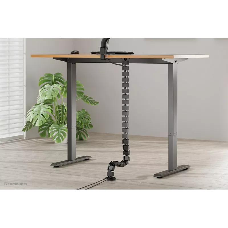 Organizador de espiral para cables Neomounts ADS06-130BL atornillado, negro, segmentos de 130 mm