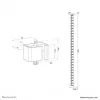 Organizador de espiral para cables Neomounts ADS06-130BL atornillado, negro, segmentos de 130 mm