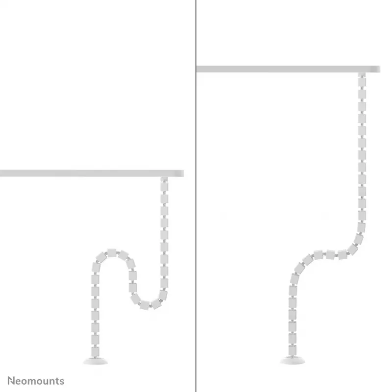 Recogecables Neomounts ADS06-130WH atornillado, blanco, 130 mm