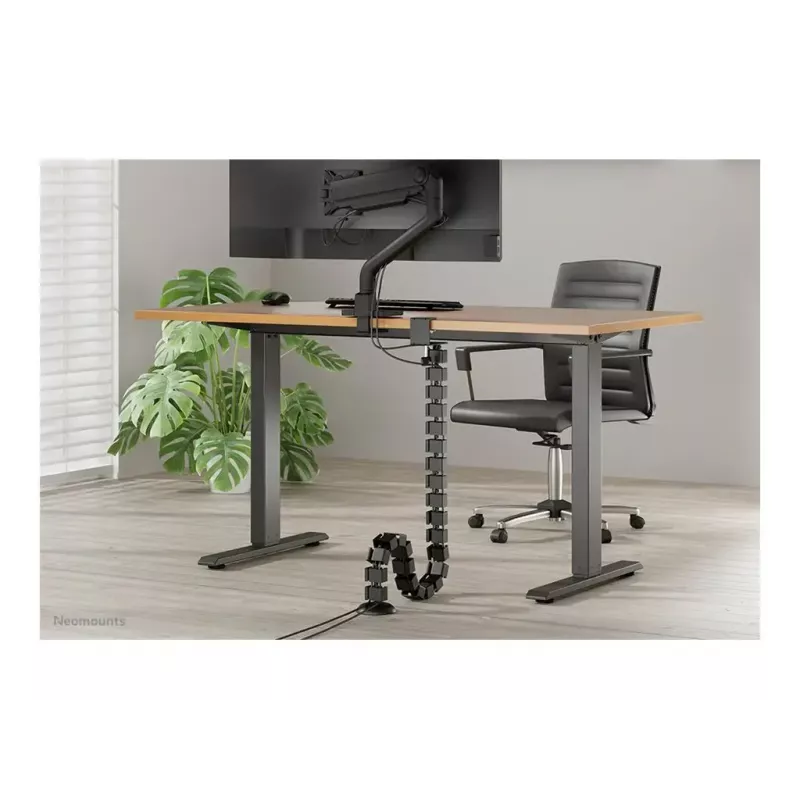 Organizador de cables de clip, Neomounts ADS06-131BL, gestión de cables universal, negro