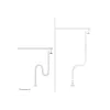 Canaleta con fijación por clip Neomounts ADS06-131WH, organizador de cables universal blanco