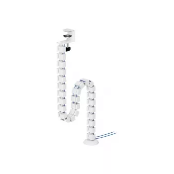 Canaleta con fijación por clip Neomounts ADS06-131WH, organizador de cables universal blanco