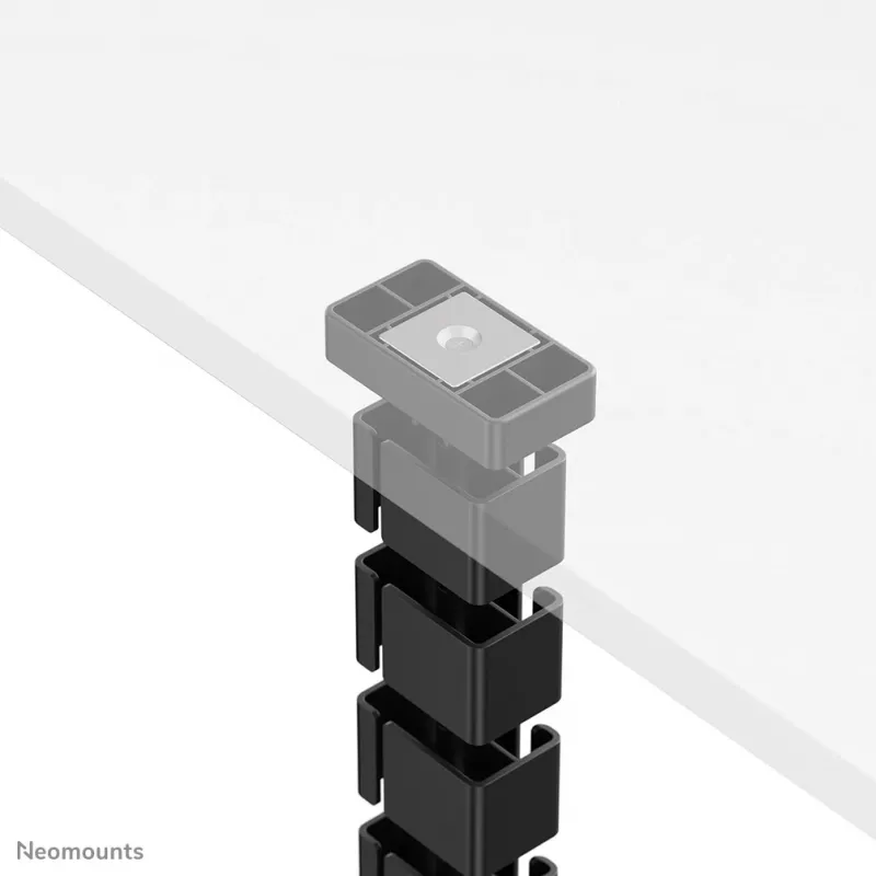 Organizador de columna vertebral para cables Neomounts ADS06-132BL con fijación magnética, negro, gestión de cables flexible segmentada