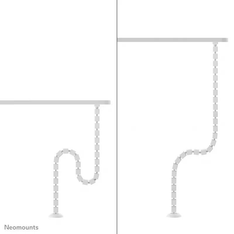 Organizador de canaleta Neomounts ADS06-132WH con fijación magnética blanco sistema de gestión de cables modular