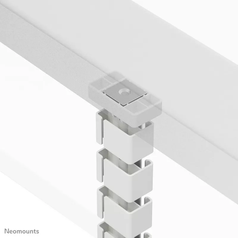 Organizador de canaleta Neomounts ADS06-132WH con fijación magnética blanco sistema de gestión de cables modular