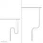 Canaleta Neomounts ADS06-133WH magnética blanca, atornillada para escritorios ajustables