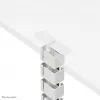 Canaleta Neomounts ADS06-133WH magnética blanca, atornillada para escritorios ajustables