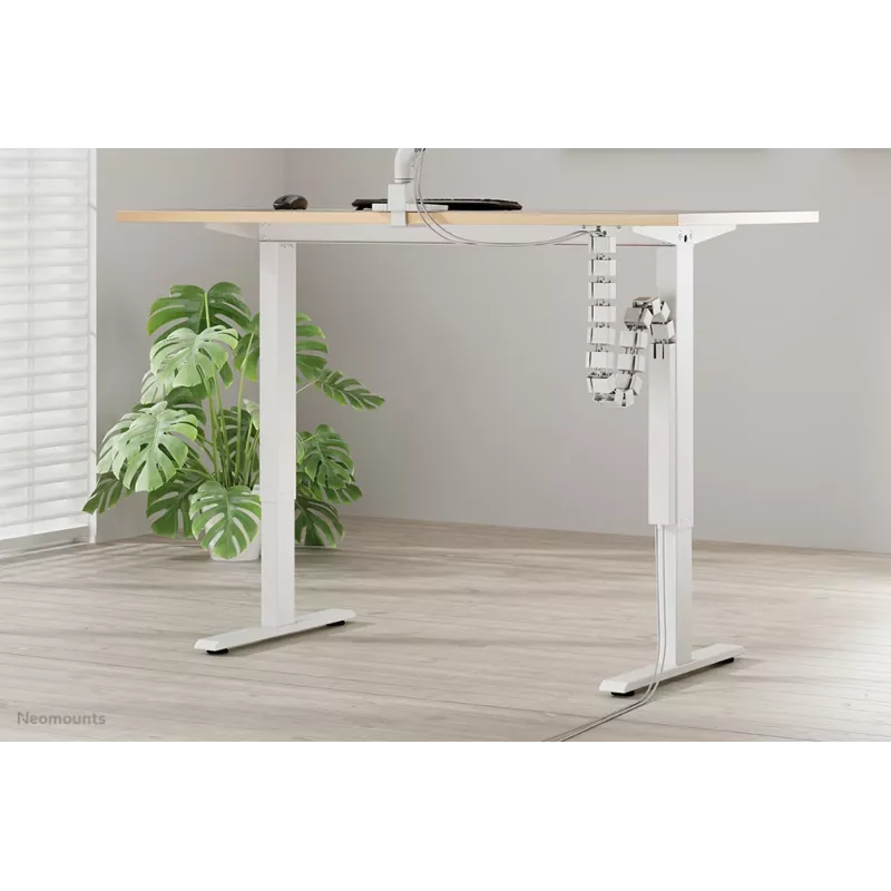 Canaleta Neomounts ADS06-133WH magnética blanca, atornillada para escritorios ajustables
