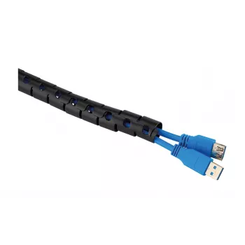 Funda para cables Neomounts ADS06-141BL Ø20 mm negra para gestión de cables