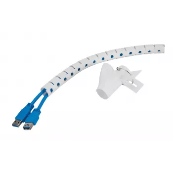Funda para cables Neomounts ADS06-141WH, tubo de gestión de cables Ø20 mm, blanco
