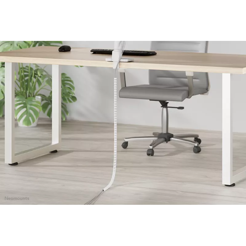 Funda para cables Neomounts ADS06-141WH, tubo de gestión de cables Ø20 mm, blanco