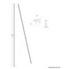 Funda para cables Neomounts ADS06-141WH, tubo de gestión de cables Ø20 mm, blanco