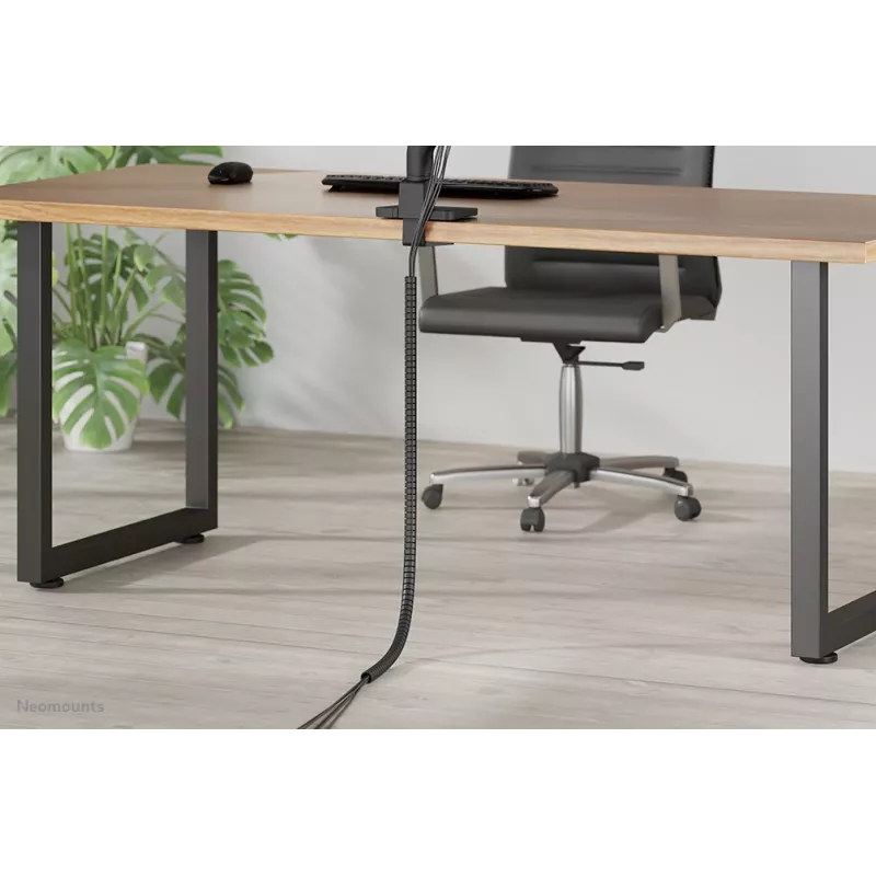 Funda para cables Neomounts ADS06-142BL – negra, organizador de cables Ø25 mm para gestión de cables