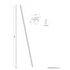 Funda para cables Neomounts ADS06-142BL – negra, organizador de cables Ø25 mm para gestión de cables