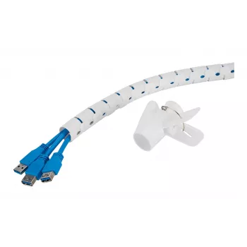 Funda/tubo para cables Neomounts ADS06-142WH Ø25 mm blanco para gestión de cables