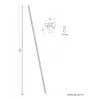 Funda/tubo para cables Neomounts ADS06-142WH Ø25 mm blanco para gestión de cables
