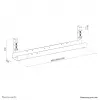 Bandeja para cables Neomounts ADS07-120WH diseño con clip, universal, blanca