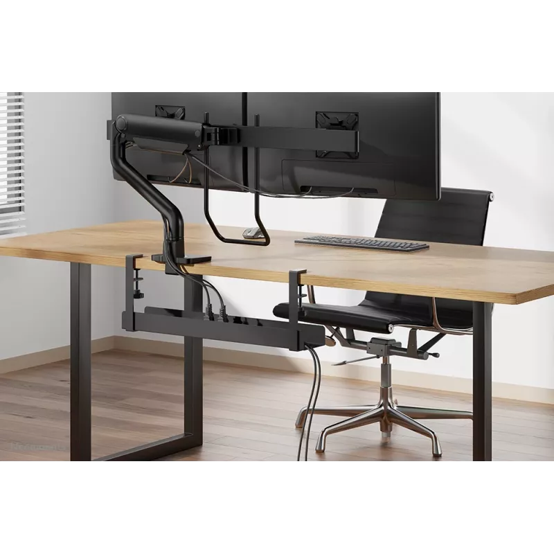 Bandeja para cables Neomounts ADS07-121BL diseño con clip universal negro