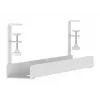 Bandeja para cables Neomounts ADS07-121WH diseño con clip, montaje universal, blanco