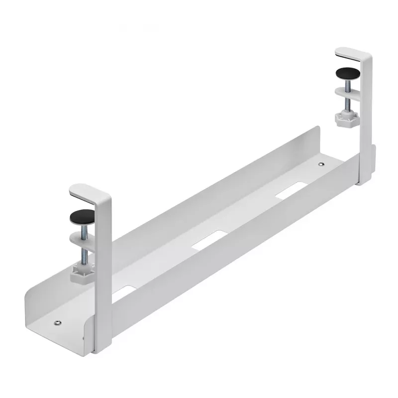 Bandeja para cables Neomounts ADS07-121WH diseño con clip, montaje universal, blanco