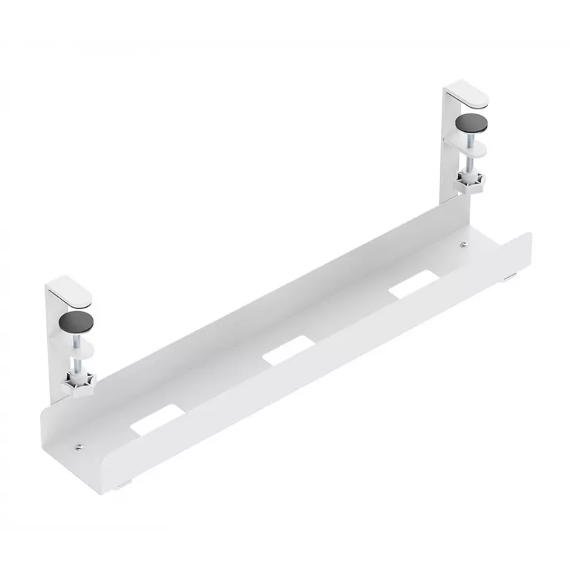Bandeja para cables Neomounts ADS07-121WH diseño con clip, montaje universal, blanco