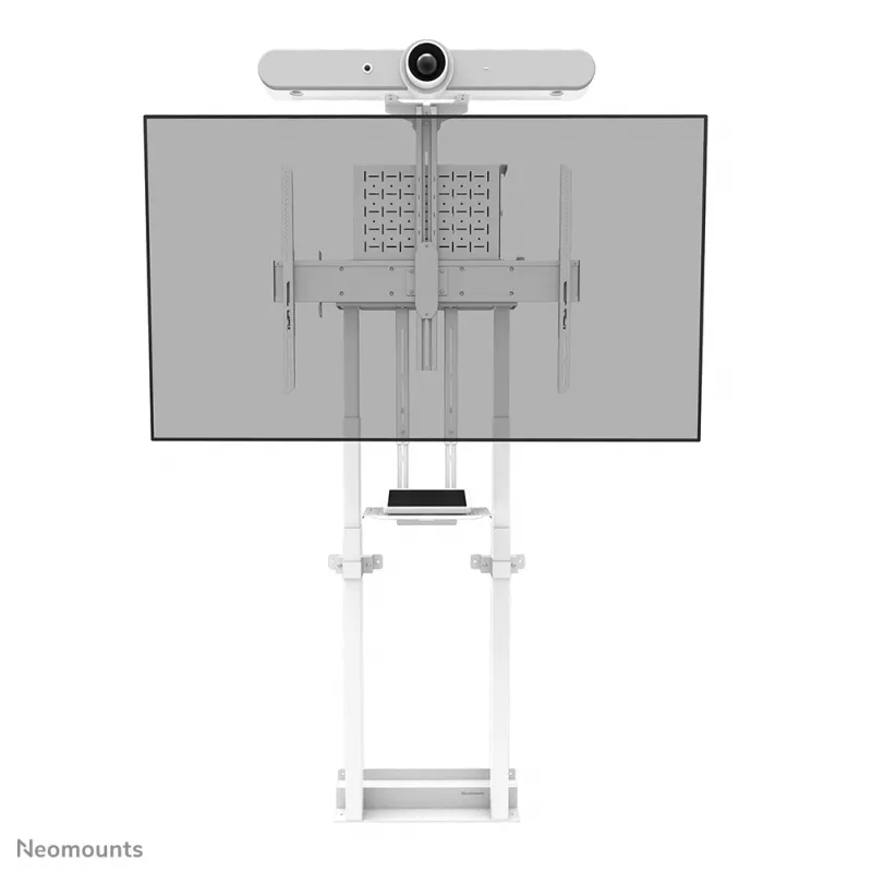 Neomounts AFL-875WH1 kit para videobar y multimedia, estante para cámara/AV, incluye adaptador Logitech Rally Bar (Mini), máx. 9 kg, acero, blanco