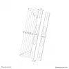 Kit de ampliación Neomounts AWL-250BL18 VESA 400x600 800x800