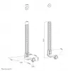 Neomounts AWL29-650BL1 soporte para videobar/barra de sonido VESA - máx. 15 kg - universal