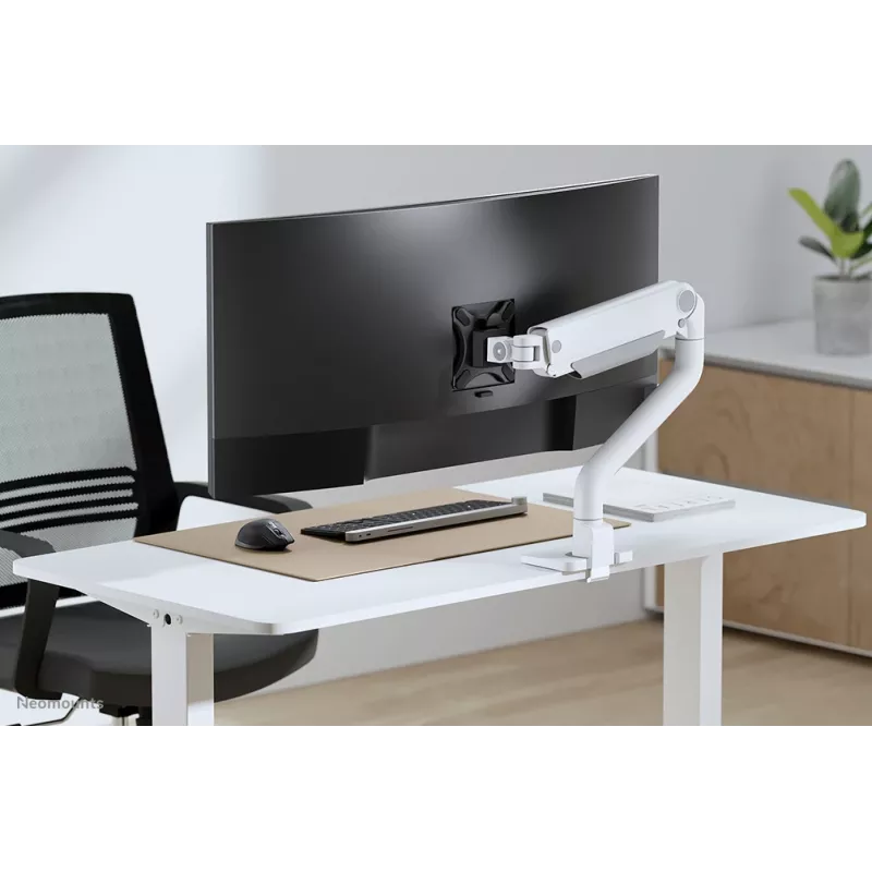 Neomounts DS70S-950WH1 brazo para monitor 17-49 inch - muelle de gas - fijación superior a mesa - tope de 180°