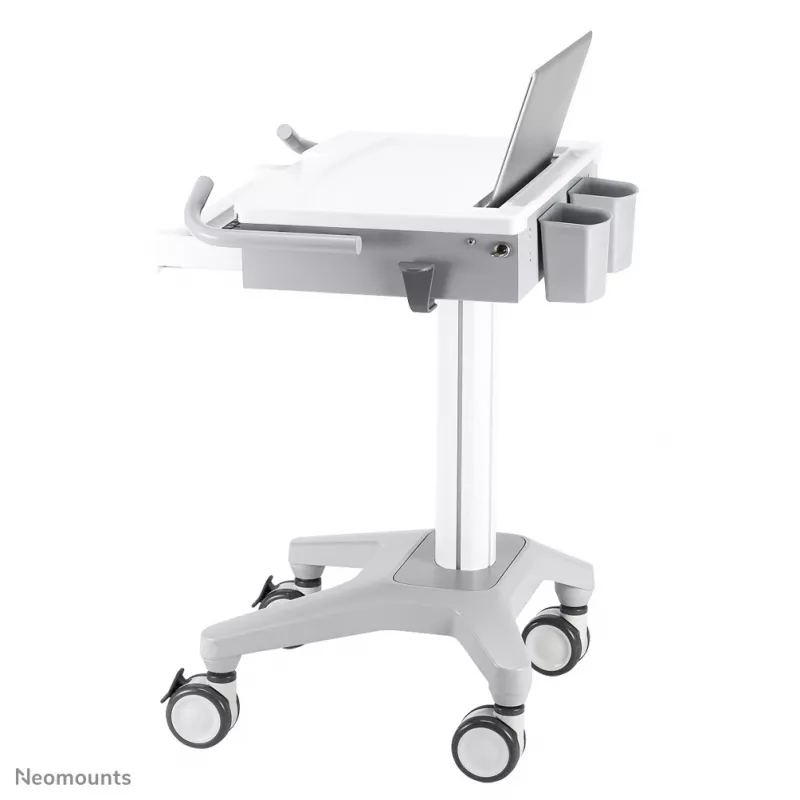 Carro multimedia Neomounts MED-M200 aluminio blanco 1080 mm