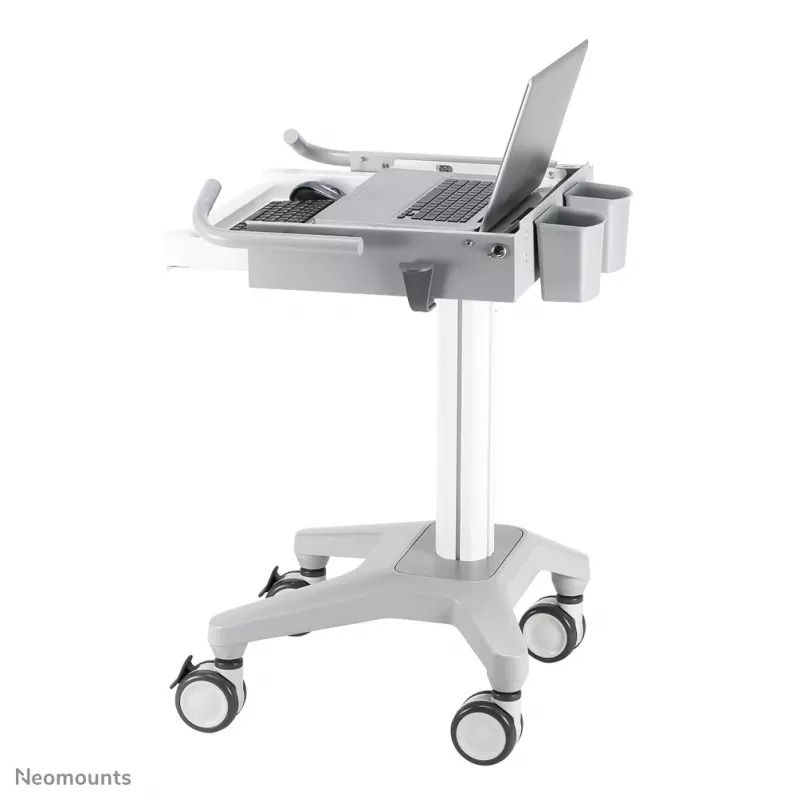 Carro multimedia Neomounts MED-M200 aluminio blanco 1080 mm