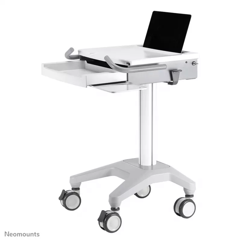 Carro multimedia Neomounts MED-M200 aluminio blanco 1080 mm