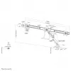 Soporte de monitor de escritorio Neomounts NM-D775DX3WHITE