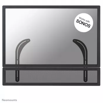 Soporte para barra de sonido Sonos Neomounts NM-USP100Schwarz - máx. 15 kg - instalación en pantalla