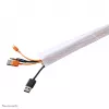Funda para cables Neomounts NS-CS200WHITE - para 8-10 cables - universal