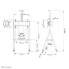 Carro para TV Neomounts NS-M1500Schwarz 32-65