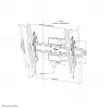 Soporte de columna para TV Neomounts WL35S-910BL16 40-75
