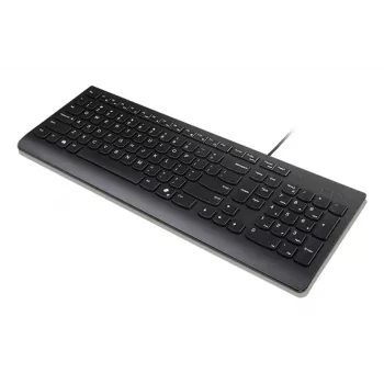 Lenovo Essential Wired Keyboard 4Y41R64672 teclado con cable, USB, distribución inglés EE. UU. con símbolo del euro, tecla Copilot, resistente a salpicaduras