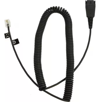 Cable telefónico Jabra 8800-01-06 QD Standard 0,5 m negro
