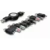 Kit de adaptadores USB DeLOCK 18612 Negro 10 piezas