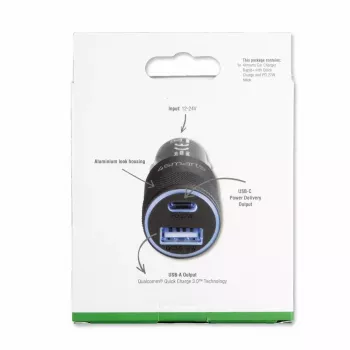 Cargador de dispositivos móviles 4smarts 464448 universal negro mechero coche