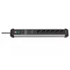 Alargador de corriente Brennenstuhl 1391010601 5m 6 tomas AC para interior Negro Plata