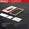Protector de pantalla con filtro de privacidad Displex (10H) para Apple iPhone 13/13 Pro/14/16e/17e, marco de montaje Eco, filtro de privacidad