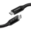 Cable Edimax UC4 0,5 m 40 Gbit/s Negro conector macho a conector macho