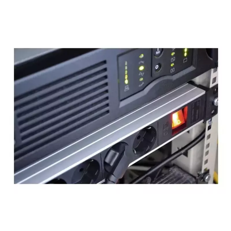 Alargador de corriente Brennenstuhl 1390007118 2m 8 tomas AC para interior Negro Rojo