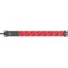 Alargador de corriente Brennenstuhl 1390007118 2m 8 tomas AC para interior Negro Rojo