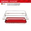 Displex Full Cover protector de pantalla de cristal (10H) para Apple iPhone 15/15 Pro, marco de montaje Eco, Full Cover