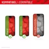 Displex Full Cover protector de pantalla de cristal (10H) para Apple iPhone 15/15 Pro, marco de montaje Eco, Full Cover