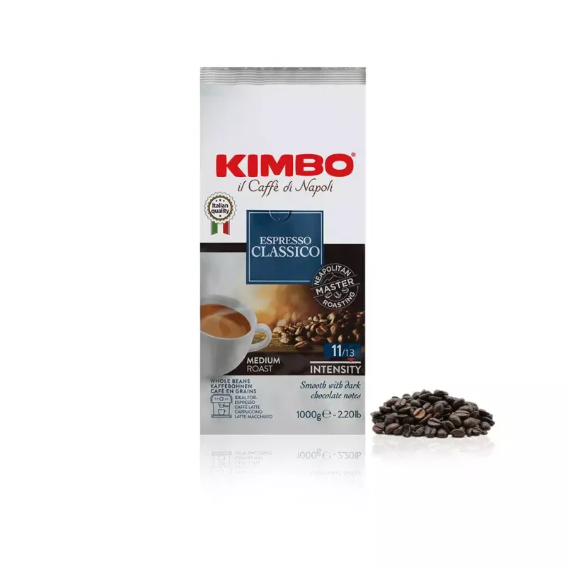 KIMBO 014089 Espresso Classico café en grano 1 kg tueste medio